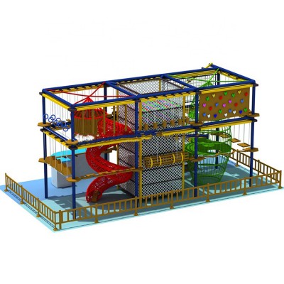 Fashion design climbing wall outdoor rope adventure playground equipment