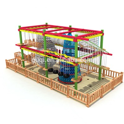 Indoor playground ropes course adventure amusement park toys for sale