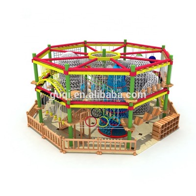 Cheap soft indoor ropes course adventure amusement park indoor kids game equipment